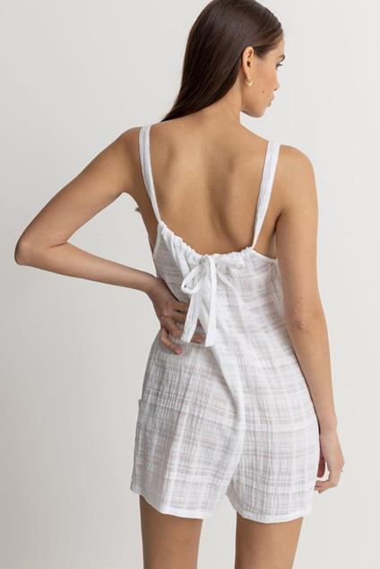 Rhythm Weekender Playsuit White