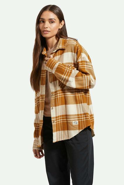 Brixton Bowery Women Flannel (washed copper)