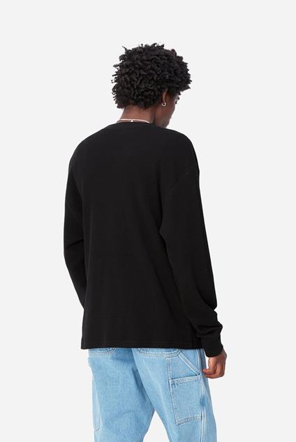 Carhartt WIP L/S Basics Script T-Shirt (black)