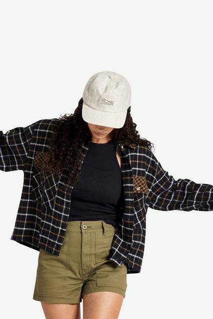 Brixton BOWERY WOMEN'S L/S FLANNEL (black bison)