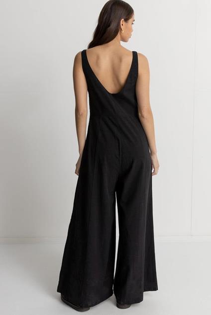 Rhythm Kiki Wide Leg Jumpsuit (Black)