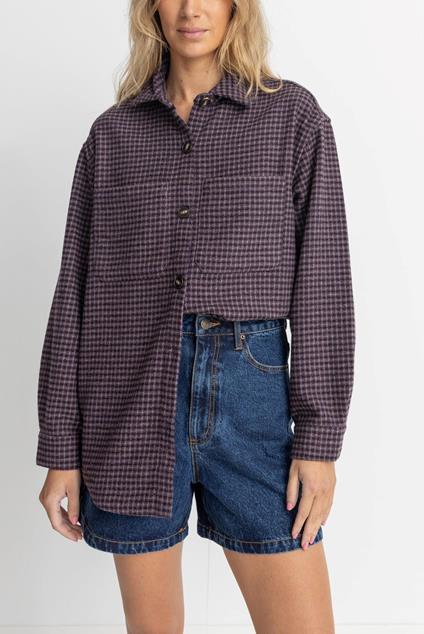 Rhythm Shorebreak Shacket Plum